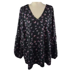 ❤️ LANE BRYANT Floral Blouse Size 14